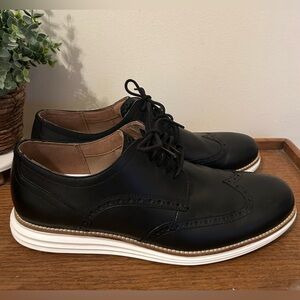 COLE HAAN ORIGINAL GRAND WINGTIP OXFORDS BLACK C26469 Size 12